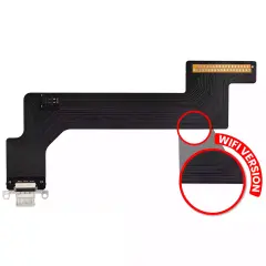 Charging Port Flex Cable Compatible For iPad 10 (2022) (WiFi Only) (Aftermarket Plus) (Silver)