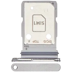 Dual Sim Card Tray Compatible For Samsung Galaxy S25 Edge (S937) (Premium) (Titanium Silver)