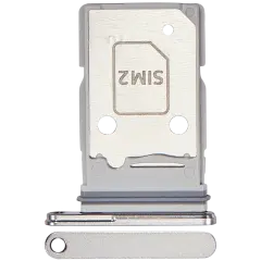 Dual Sim Card Tray Compatible For Samsung Galaxy Z Fold 7 (F966) (Premium) (Silver Shadow)