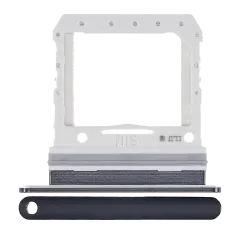 Single Sim Card Tray Compatible For Samsung Galaxy Z Flip 4G (F700) / Z Flip 5G (F707) (Mirror Black)