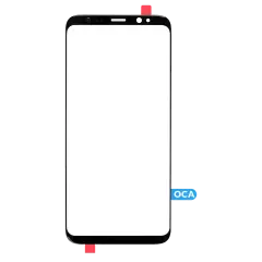 Front Glass With OCA Pre-Installed Compatible For Samsung Galaxy S8 Plus (Black) (125 um)