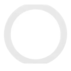Home Button Gasket Compatible For iPad Pro 10.5" / Pro 12.9" 1st Gen/ Pro 12.9" 2nd Gen/ Pro 9.7" / iPad 5 / iPad 6 / iPad 7/ iPad 8/ iPad 9 /  Air 1 / Air 2 / Mini 3 / Mini 4 / Mini 5 (White) (10 Pack)