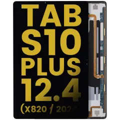 OLED Assembly Without Frame Compatible For Samsung Galaxy Tab S10 Plus 12.4" (X820) (2024) (Refurbished) (Black)