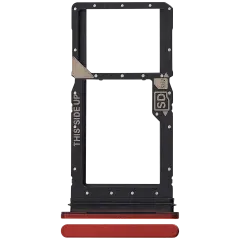 Single Sim Card Tray Compatible For Motorola Moto G Stylus 5G (XT2419 / 2024) (Premium) (Scarlet Wave)