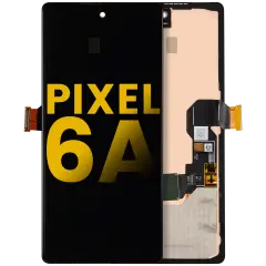 OLED Assembly With Frame (With Finger Print Sensor) Compatible For Google Pixel 6A (Refurbished) (All Colors)
