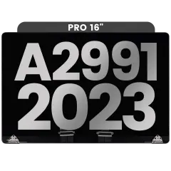 Complete LCD Display Assembly Compatible For MacBook Pro 16" (A2991 / Late 2023) (Used OEM Pull: Grade B) (Space Black)
