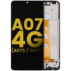 LCD Assembly With Frame Compatible For Samsung Galaxy A07 4G (A075 / 2025) (Refurbished) (All Colors)