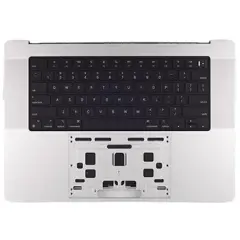 Top Case Assembly With Battery And Keyboard Compatible For MacBook Pro 16" (A2485 / Late 2021) (Genuine OEM) (US Keyboard) (Silver)