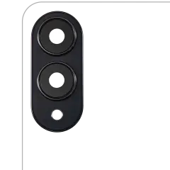 Back Camera Lens With Cover Bezel Ring Compatible For Samsung Galaxy S25 Edge (S937) (Titanium Jetblack)