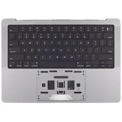 Top Case Assembly With Battery And Keyboard Compatible For MacBook Pro 14" (A2442 / Late 2021) / Pro 14" (A2779 / Early 2023) (Genuine OEM) (US Keyboard) (Space Gray)