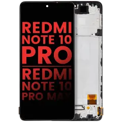 OLED Assembly With Frame Compatible For Xiaomi Redmi Note 10 Pro / Redmi Note 10 Pro Max (Aftermarket Plus) (All Colors)