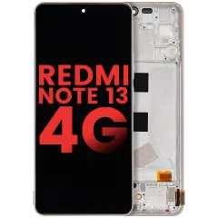OLED Assembly With Frame Compatible For Xiaomi Redmi Note 13 4G (Aftermarket Plus) (Ocean Sunset)