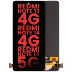 OLED Assembly Without Frame Compatible For Xiaomi Redmi Note 13 4G / Note 14 4G / Note 14 5G (Aftermarket Plus) (All Colors)