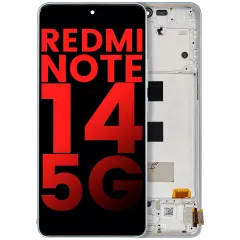 OLED Assembly With Frame For Xiaomi Redmi Note 14 5G (Aftermarket Plus) (Coral Green)