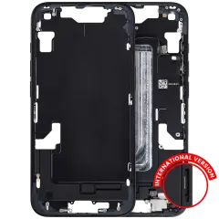 Mid-Frame Housing W/ Small Parts For iPhone 16e (EU / Global Version) (Used OEM Pull: Grade A) (Black)