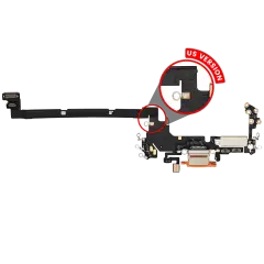 Charging Port Flex Cable Compatible For iPhone 17 Pro (Premium) (US Version) (Cosmic Orange)