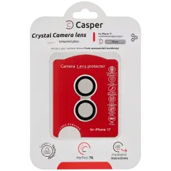 Casper Camera Lens Protector For iPhone 17 (Silver) (Clear)
