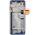 LCD Assembly With Frame Compatible For Motorola Moto G Stylus 4G (XT2211 / 2022) (Refurbished) (Twilight Blue)