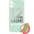 Back Glass With 3M Adhesive Compatible For iPhone 12 Mini (No Logo / Large Camera Hole) (Green)