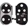Back Camera Lens With Bracket Compatible For Huawei P50 Pro (Pearl White)