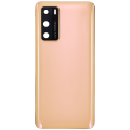 Back cover Glass With Camera Lens Compatible For Huawei P40 (Blush Gold)