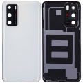 Back cover Glass With Camera Lens Compatible For Huawei P40 (Ice White)