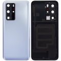 Back cover Glass With Camera Lens Compatible For Huawei P40 Pro (Matte Silver)