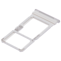 Dual Sim Card Tray Compatible For Motorola Moto G 5G (XT2113-3 / 2020) (Frosted Silver)