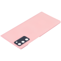 Back cover Glass With Camera Lens Compatible For Samsung Galaxy Note 20 5G (No Logo) (Aftermarket Plus) (Aura Pink)