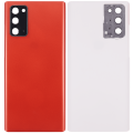 Back cover Glass With Camera Lens Compatible For Samsung Galaxy Note 20 5G (No Logo) (Aftermarket Plus) (Mystic Red)