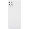 Back cover Glass With Camera Lens Compatible For Samsung Galaxy A22 4G (A225 / 2021) (Aftermarket Plus) (White)