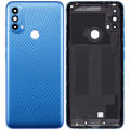 Back Cover Compatible For Motorola Moto E30 (XT2158-6 / 2021) (Digital Blue)