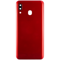 Back cover Glass With Camera Lens Compatible For Samsung Galaxy A20 (A205 / 2019) (Aftermarket Plus) (Red)