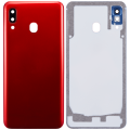 Back Cover With Camera Lens Compatible For Samsung Galaxy A30 (A305 / 2019) (Aftermarket Plus) (Red)