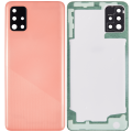 Back Cover With Camera Lens Compatible For Samsung Galaxy A51 4G (A515 / 2019) (Aftermarket Plus) (Prism Crush Pink)