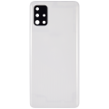 Back cover Glass With Camera Lens Compatible For Samsung Galaxy A51 4G (A515 / 2019) (Aftermarket Plus) (Prism Crush White)
