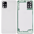 Back cover Glass With Camera Lens Compatible For Samsung Galaxy A51 4G (A515 / 2019) (Aftermarket Plus) (Prism Crush White)
