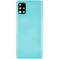 Back cover Glass With Camera Lens Compatible For Samsung Galaxy A51 4G (A515 / 2019) (Aftermarket Plus) (Prism Crush Blue)