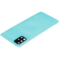 Back cover Glass With Camera Lens Compatible For Samsung Galaxy A51 4G (A515 / 2019) (Aftermarket Plus) (Prism Crush Blue)