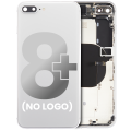 Back Housing W/ Small Components Pre-Installed Compatible For iPhone 8 Plus (No Logo) (Aftermarket Plus) (Silver)