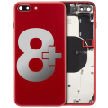 Back Housing W/ Small Components Pre-Installed Compatible For iPhone 8 Plus (Used OEM Pull: Grade C) (Red)