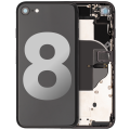 Back Housing W/ Small Components Pre-Installed Compatible For iPhone 8 (Used OEM Pull: Grade B) (Space Gray)