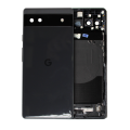 Back Housing for Google Pixel 6a (Used OEM Pull: Grade B/C) (Black)