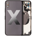 Back Housing W/ Small Components Pre-Installed Compatible For iPhone X (Used OEM Pull: Grade C) (Space Gray)