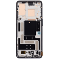 OLED Assembly With Frame Compatible For OnePlus 9 (North American Version) (Aftermarket Plus) (Astral Black)