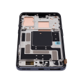 OLED Assembly With Frame Compatible For OnePlus 9 (North American Version) (Aftermarket Plus) (Astral Black)