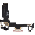 Charging Port Flex Cable Compatible For iPhone 15 (Premium) (Pink)