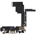 Charging Port Flex Cable Compatible For iPhone 15 Pro (Premium) (White Titanium)