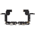 Charging Port Flex Cable Compatible For iPhone 15 Pro (Premium) (Black Titanium)