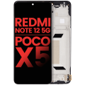 OLED Assembly With Frame Compatible For Xiaomi Redmi Note 12 5G / Poco X5 (Aftermarket Plus) (All Colors)